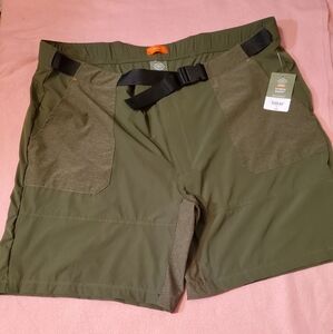 hybrid mens shorts plus size olive new utility outdoor adventure camping